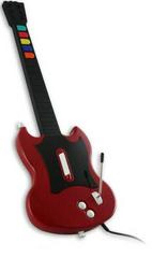 Guitar Hero Guitar Controller for PS2, Condition: Wired Red Octane