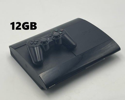 PS3 Super Slim Console, Condition: 12GB Flash Memory