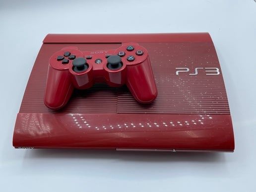 PS3 Super Slim Console Special Color Editions, Condition: 500GB Red