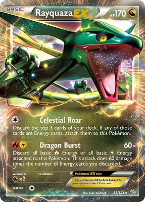 Rayquaza EX Holo Dragons Exalted 85/124
