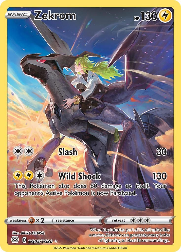 Zekrom Full Art Holo Brilliant Stars TG05/TG30