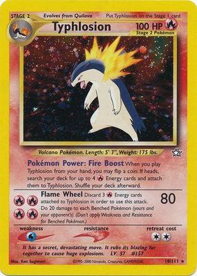 Typhlosion Holo Neo Genesis 18/111