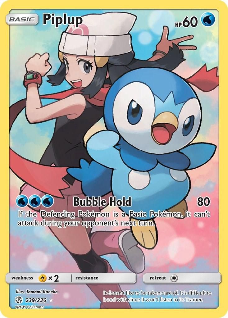 Piplup Full Art Holo Cosmic Eclipse 239/236