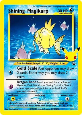 Shining Magikarp Holo Celebrations 66/64