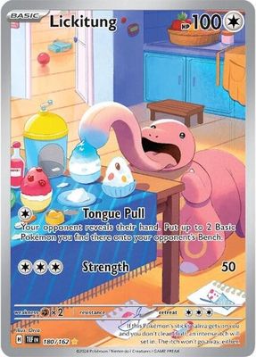 Lickitung Full Art Holo Temporal Forces 180/162