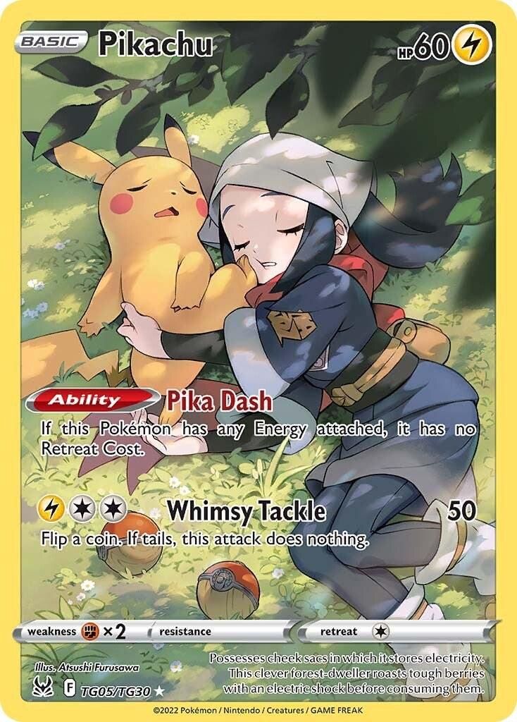 Pikachu Full Art Holo Lost Origin TG05/TG30