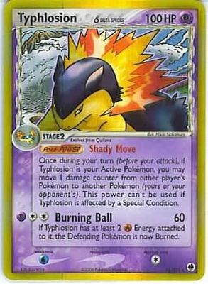 Typhlosion Delta Species Holo Dragon Frontiers 12/101