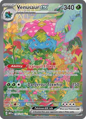 Venusaur EX Full Art Holo 151 198/165