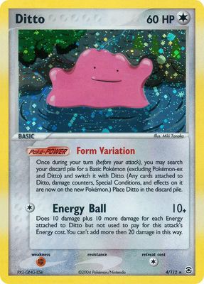 Ditto Holo FireRed &amp; LeafGreen 4/112
