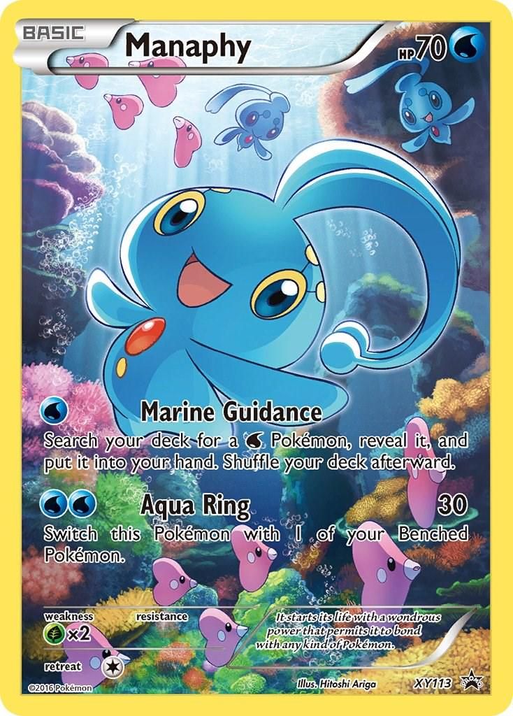 Manaphy Full Art Holo Promo XY113
