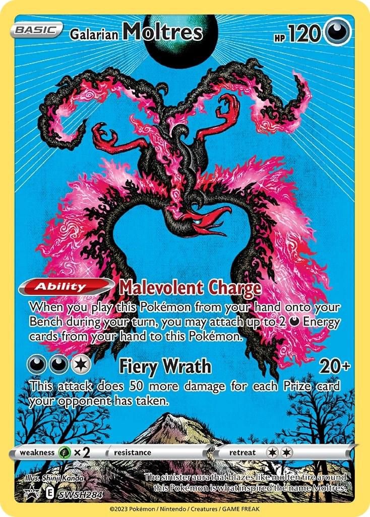 Galarian Moltres Full Art Holo Promo SWSH284