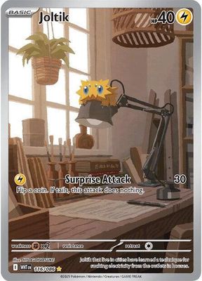 Joltik Full Art Holo White Flare 116/86