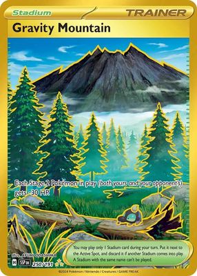 Gravity Mountain Full Art Holo Surging Sparks 250/191