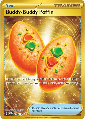Buddy-Buddy Poffin Full Art Holo Twilight Masquerade 223/167