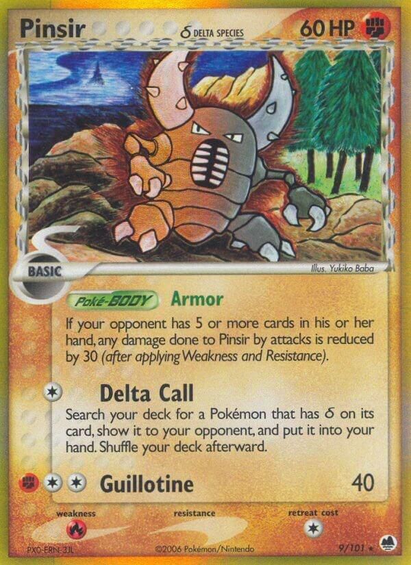 Pinsir Delta Species Holo Dragon Frontiers 9/101