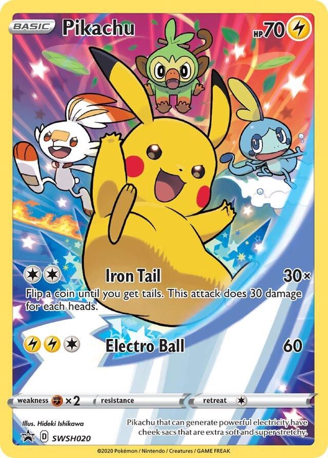 Pikachu Full Art Holo Promo SWSH020