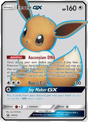 Eevee GX Full Art Holo Promo SM242