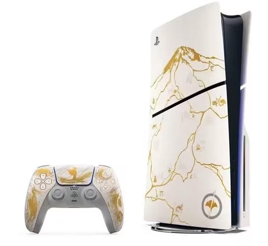 PS5 Slim Console Ghost of Yotei Gold Edition, Condition: With Matching Controller