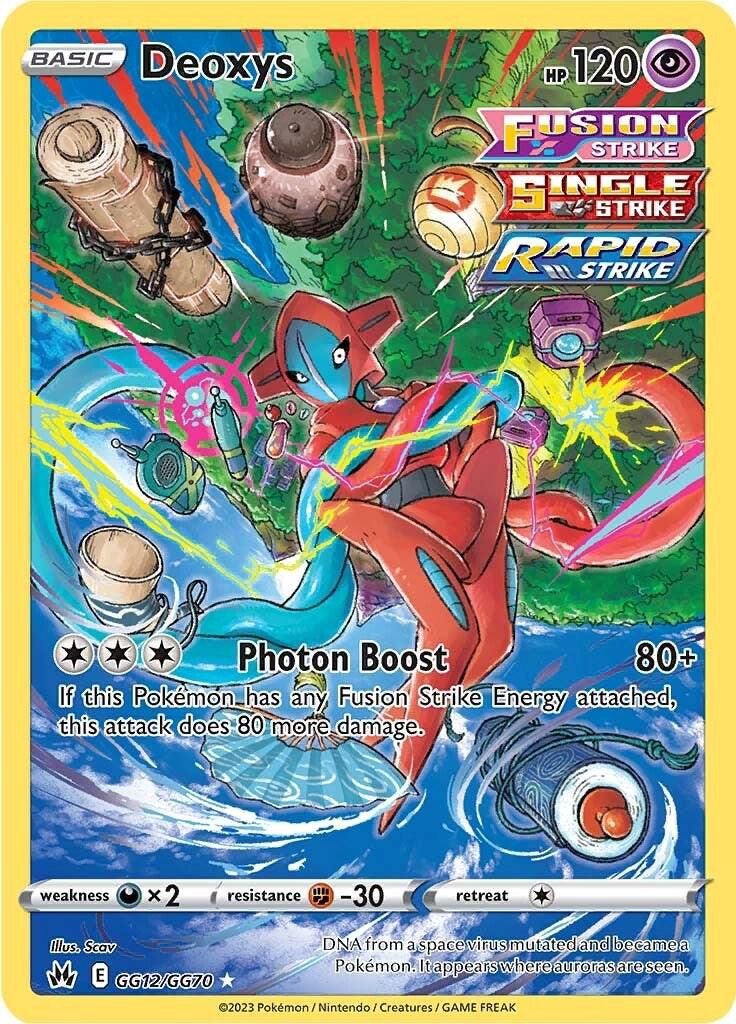 Deoxys Full Art Holo Crown Zenith GG12/GG70