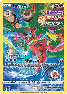 Deoxys Full Art Holo Crown Zenith GG12/GG70