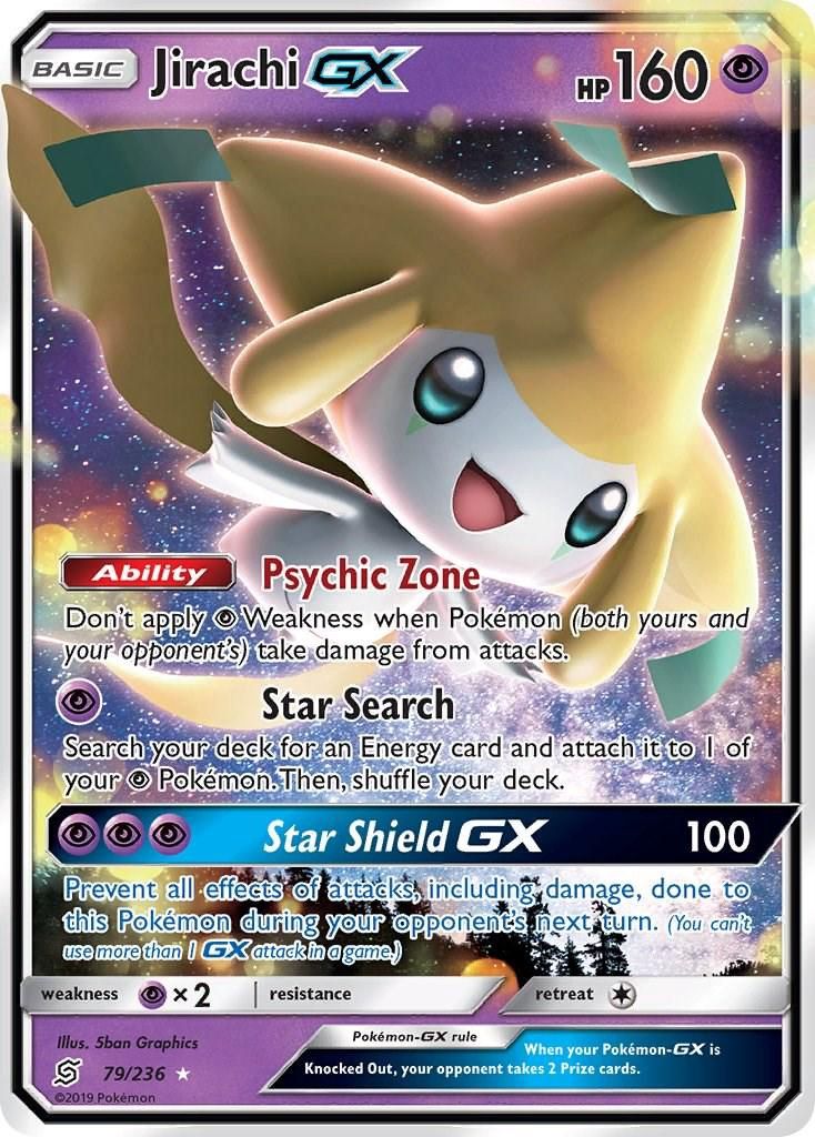 Jirachi GX Holo Unified Minds 79/236