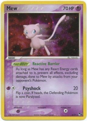 Mew Holo POP Series 4 4/17