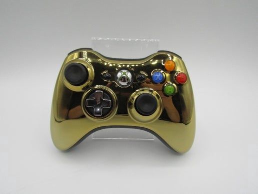 Xbox 360 Wireless Controller Chrome Gold Edition, Condition: Loose