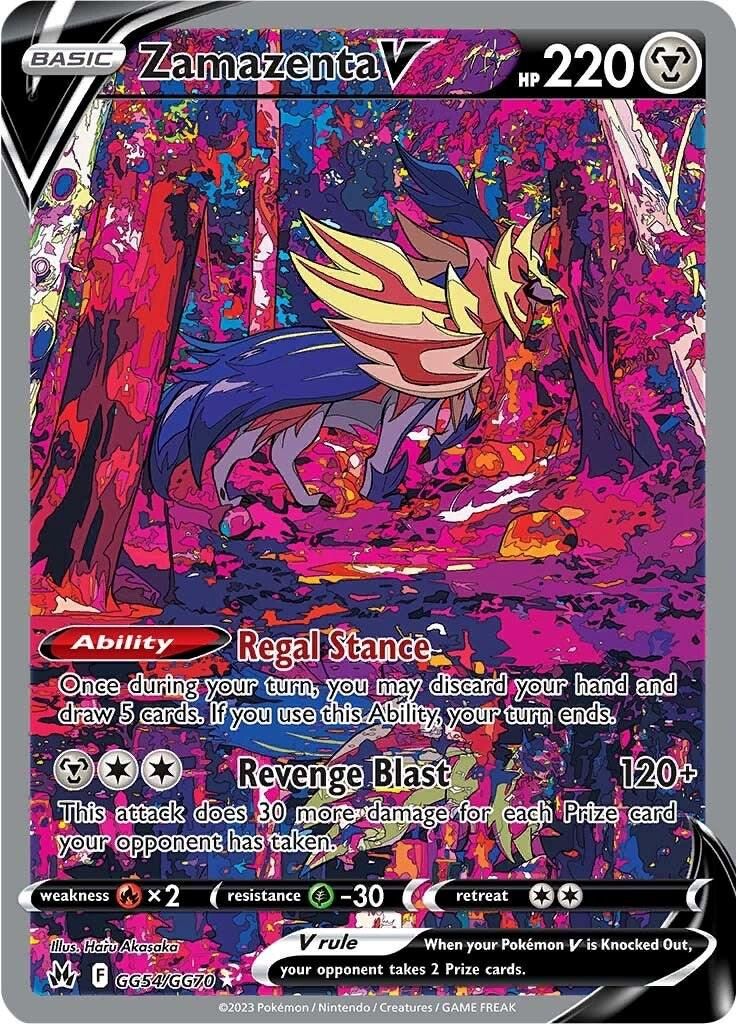 Zamazenta V Full Art Holo Crown Zenith GG54/GG70