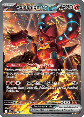 Volcanion EX Full Art Holo Journey Together 182/159