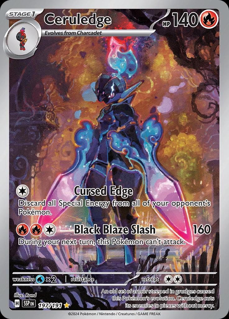 Ceruledge Full Art Holo Surging Sparks 197/191