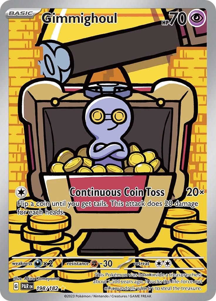Gimmighoul Full Art Holo Paradox Rift 198/182