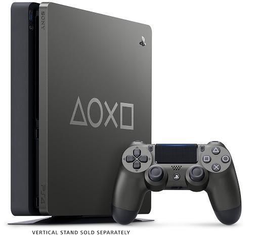PS4 Slim Console Days of Play 2019 Edition, Condition: With Black Controller