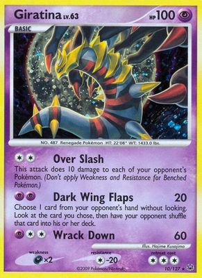 Giratina Holo Platinum 10/127