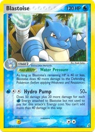Blastoise Holo Crystal Guardians 14/100