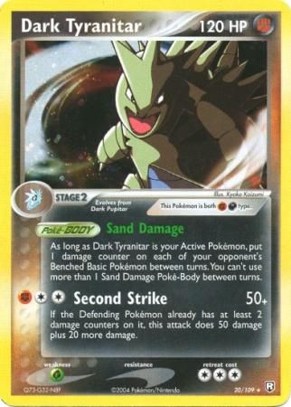 Dark Tyranitar Cosmos Holo Team Rocket Returns 20/109