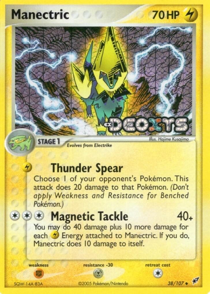 Manectric Stamped Holo Deoxys 38/107