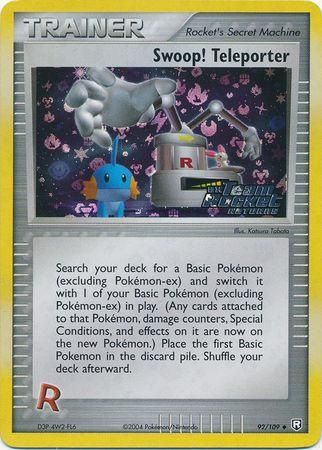 Swoop! Teleporter Stamped Holo Team Rocket Returns 92/109