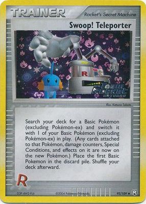 Swoop! Teleporter Stamped Holo Team Rocket Returns 92/109