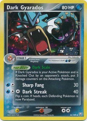Dark Gyarados Stamped Holo Team Rocket Returns 36/109