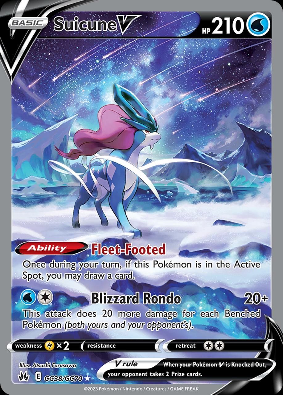 Suicune V Full Art Holo Crown Zenith GG38/GG70