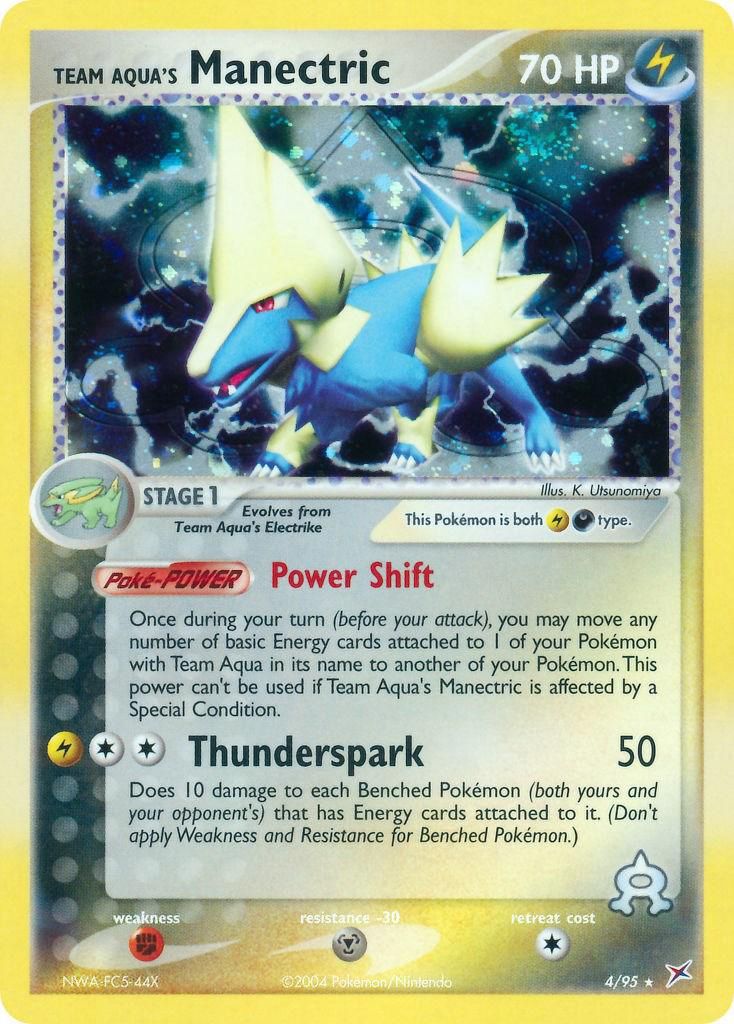 Team Aqua's Manectric Holo 4/95