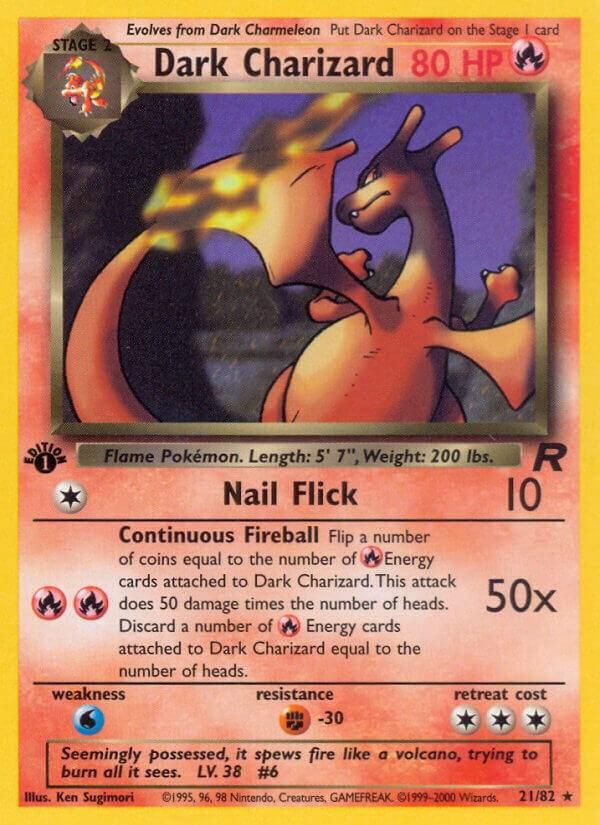 Dark Charizard 1st Edition Team Rocket 21/82