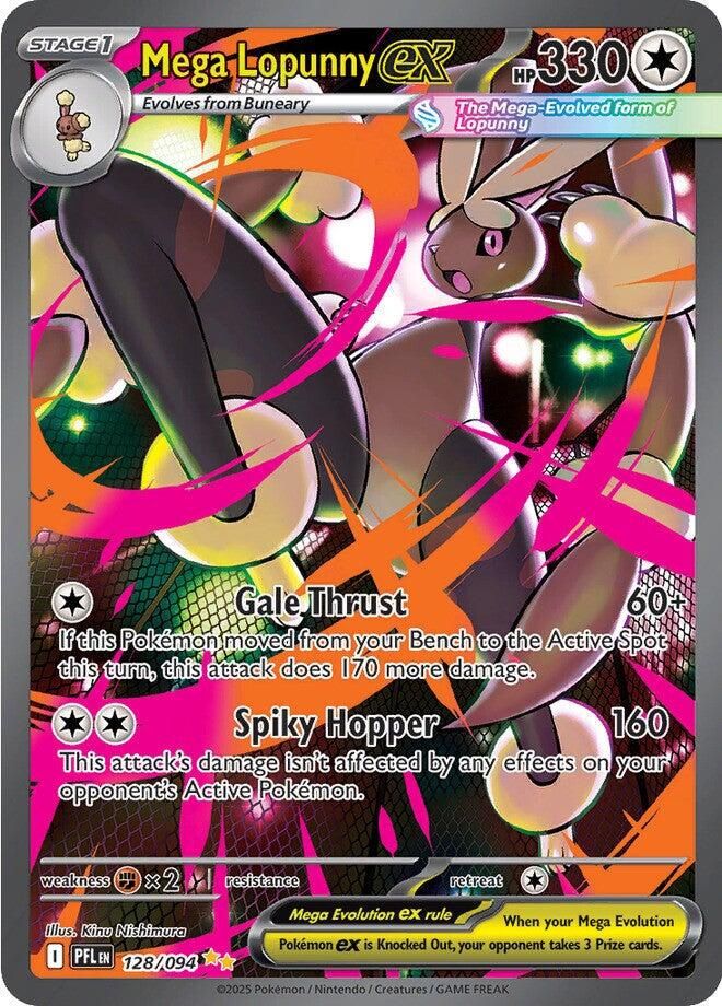Mega Lopunny EX Full Art Holo Phantasmal Flames 128/94