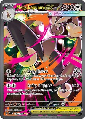 Mega Lopunny EX Full Art Holo Phantasmal Flames 128/94