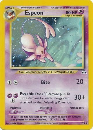 Espeon Holo Neo Discovery 1/75