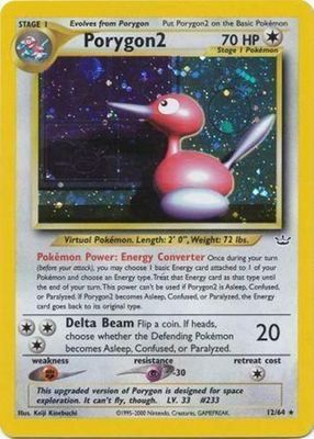 Porygon2 Holo Neo Revelation 12/64