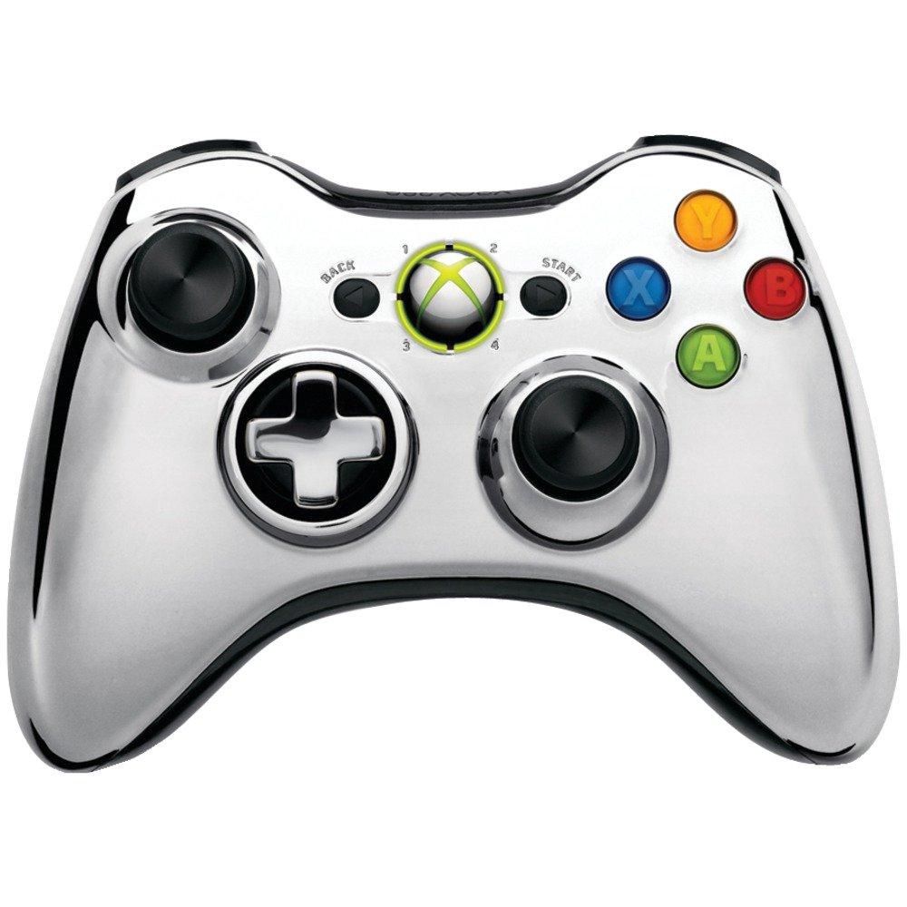 Xbox 360 Wireless Controller Chrome Silver Edition, Condition: Loose