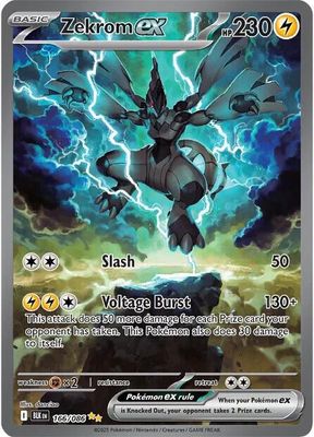 Zekrom EX Full Art Holo Black Bolt 166/86