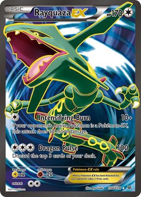 Rayquaza EX Full Art Holo Roaring Skies 104/108