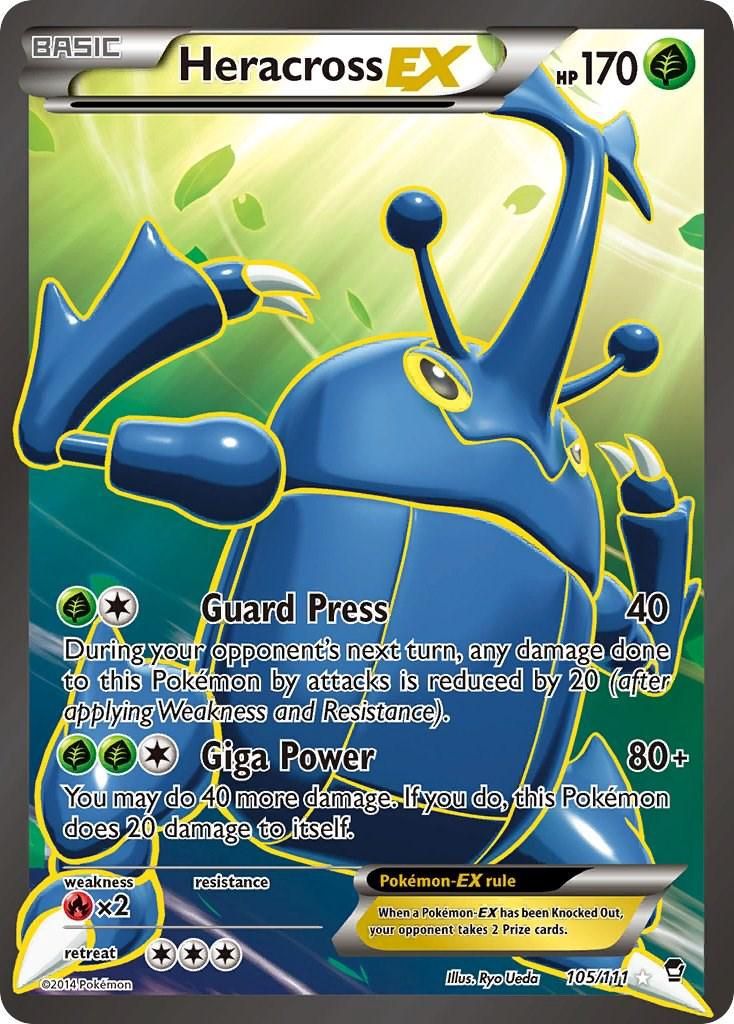 Heracross EX Full Art Holo 105/111